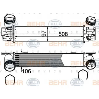 Intercooler, échangeur AVA QUALITY COOLING BWA4538