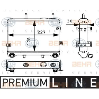 Radiateur d'huile HELLA OEM 2105000100 Radiateur d'huile HELLA OEM 2105000100