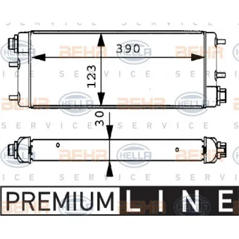 Radiateur d'huile de boîte automatique HELLA 8MO 376 725-761