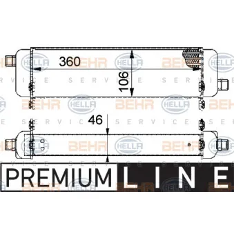 Radiateur d'huile HELLA OEM 8200186483
