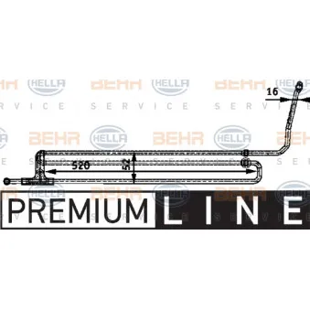 Radiateur d'huile, direction HELLA OEM 17217507976