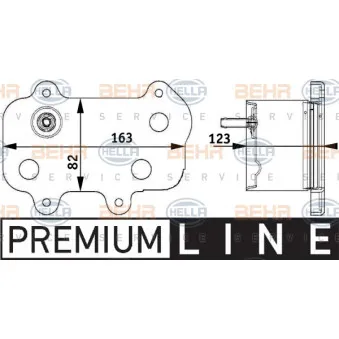 Radiateur d'huile HELLA OEM 99710702500