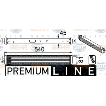 Radiateur d'huile HELLA 8MO 376 747-211