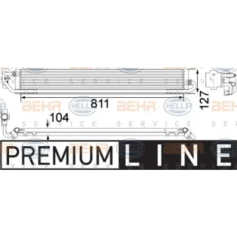 Radiateur d'huile de boîte automatique HELLA 8MO 376 756-361