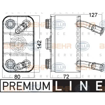 Radiateur d'huile HELLA 8MO 376 756-781