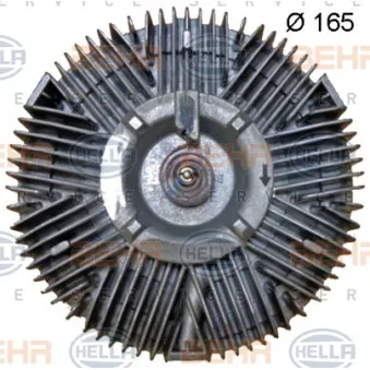 Embrayage, ventilateur de radiateur HELLA [8MV 376 702-031]