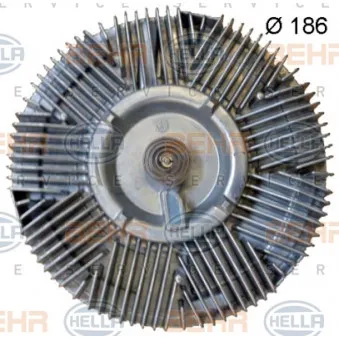 Embrayage, ventilateur de radiateur HELLA 8MV 376 702-051 pour MAN M90 12,222 FK - 220cv