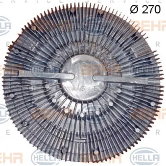 Embrayage, ventilateur de radiateur HELLA 8MV 376 702-131 pour SCANIA P,G,R,T - series G 490 - 490cv