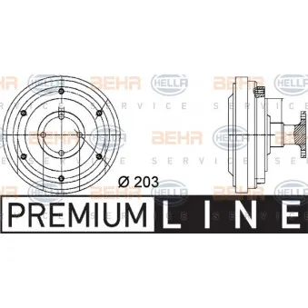 Embrayage, ventilateur de radiateur HELLA OEM A9062001022