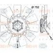 Ventilateur, refroidissement du moteur HELLA [8MV 376 791-641]