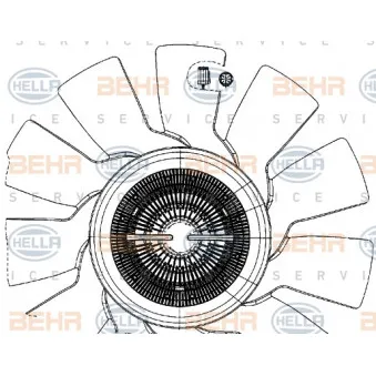 Ventilateur, refroidissement du moteur HELLA 8MV 376 907-041 pour SCANIA P,G,R,T - series P 320 - 320cv