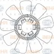 HELLA 8MV 376 907-631 - Roue du souffleur, refroidissementdu moteur