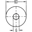 HELLA 8RA 002 014-252 - Catadioptre
