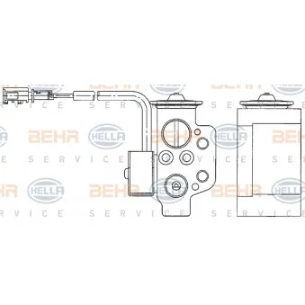 HELLA 8UW 351 234-611 - Détendeur, climatisation