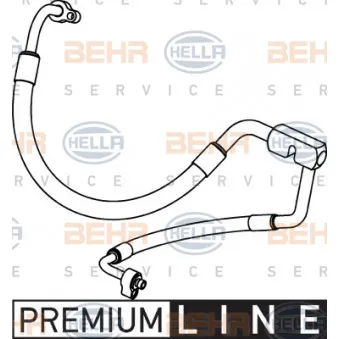 Conduite à haute/basse pression, climatisation HELLA OEM XS4H19D850AB