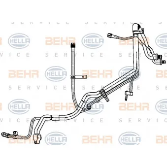 Conduite à haute/basse pression, climatisation HELLA OEM 1380897