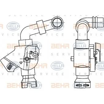 Vanne de regulation chauffage HELLA 9XL 351 341-061