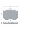 BOSCH 0 986 424 247 - Jeu de 4 plaquettes de frein avant