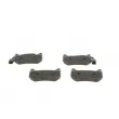 BOSCH 0 986 424 384 - Jeu de 4 plaquettes de frein arrière