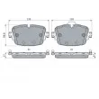 BOSCH 0 986 424 389 - Jeu de 4 plaquettes de frein arrière