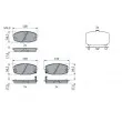 BOSCH 0 986 424 393 - Jeu de 4 plaquettes de frein avant