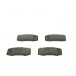 BOSCH 0 986 424 399 - Jeu de 4 plaquettes de frein avant