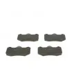 BOSCH 0 986 424 399 - Jeu de 4 plaquettes de frein avant