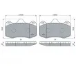 BOSCH 0 986 424 399 - Jeu de 4 plaquettes de frein avant