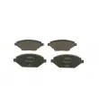 BOSCH 0 986 424 843 - Jeu de 4 plaquettes de frein avant