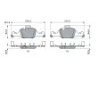 BOSCH 0 986 424 849 - Jeu de 4 plaquettes de frein avant
