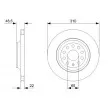 BOSCH 0 986 479 303 - Jeu de 2 disques de frein arrière