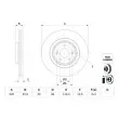 Jeu de 2 disques de frein avant BOSCH [0 986 479 G26]
