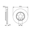 BOSCH 0 986 479 R93 - Jeu de 2 disques de frein avant