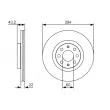 BOSCH 0 986 479 S91 - Jeu de 2 disques de frein avant