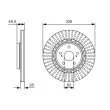 BOSCH 0 986 479 T00 - Jeu de 2 disques de frein avant