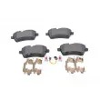 BOSCH 0 986 494 290 - Jeu de 4 plaquettes de frein avant