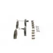 BOSCH 0 986 494 698 - Jeu de 4 plaquettes de frein avant