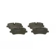 BOSCH 0 986 494 810 - Jeu de 4 plaquettes de frein arrière