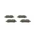 BOSCH 0 986 494 810 - Jeu de 4 plaquettes de frein arrière