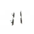 BOSCH 0 986 494 852 - Jeu de 4 plaquettes de frein avant