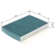 BOSCH 0 986 628 542 - Filtre, air de l'habitacle