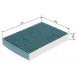 BOSCH 0 986 628 546 - Filtre, air de l'habitacle