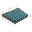 BOSCH 0 986 628 549 - Filtre, air de l'habitacle