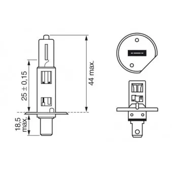 Ampoule, projecteur longue portée BOSCH 1 987 301 073