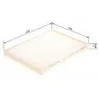 BOSCH 1 987 435 097 - Filtre, air de l'habitacle