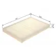 BOSCH 1 987 435 105 - Filtre, air de l'habitacle