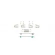BOSCH 1 987 475 383 - Kit d'accessoires, mâchoires de frein de stationnement