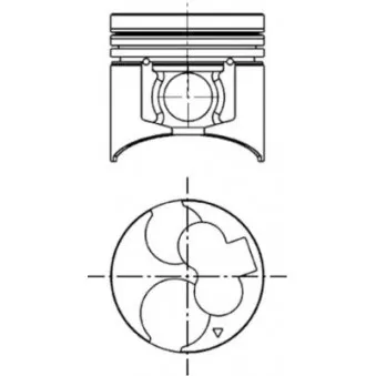 Kit de réparation, Piston/Chemise de cylindre KOLBENSCHMIDT OEM ME203225
