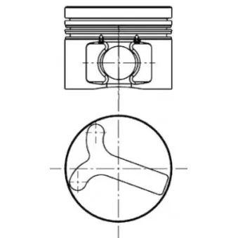 Kit de réparation, Piston/Chemise de cylindre KOLBENSCHMIDT OEM A20107F406