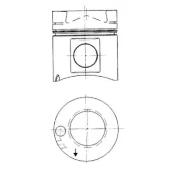 KOLBENSCHMIDT 40111960 - Kit de réparation, Piston/Chemise de cylindre